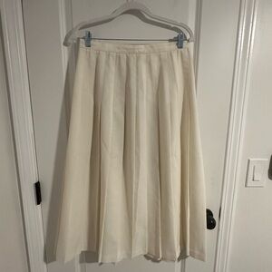 Vintage Christy Girl Cream Pleated Skirt no size see pics coquette cottagecore